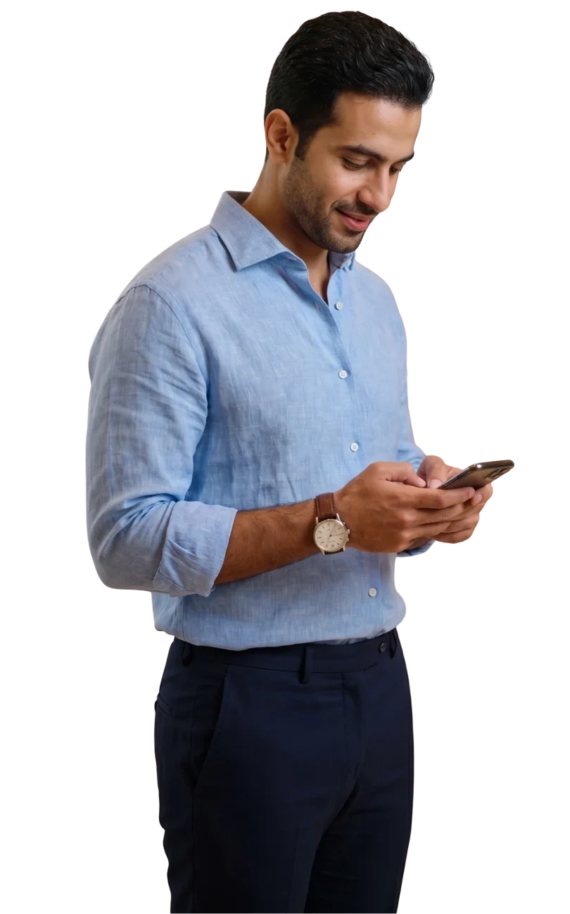 Guest browsing hotel services